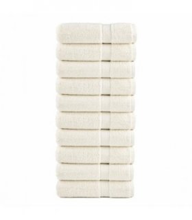 vidaXL Premium Hand Towels SOLUND 10 pcs Cream 50x100 cm 600 gsm — Size: 50 x 100 cm