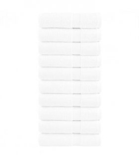 vidaXL Premium Bath Towels "SOLUND" 10 pcs White 100x150 cm 600 gsm — Size: 100 x 150 cm
