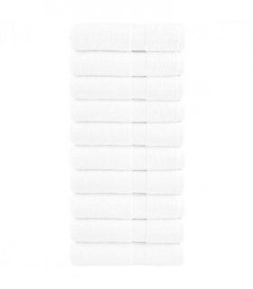 vidaXL Premium Hand Towels "SOLUND" 10 pcs White 50x100 cm 600 gsm — Size: 50 x 100 cm