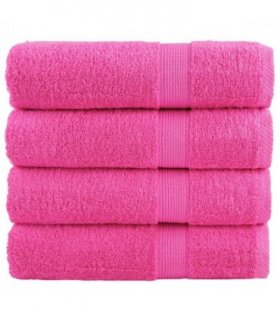 vidaXL Premium Shower Towels SOLUND 4 pcs Pink 70x140 cm 600 gsm — Size: 70 x 140 cm
