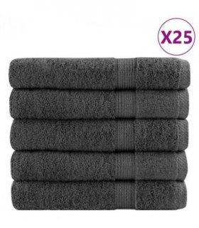 vidaXL Premium Towels "SOLUND" 50 pcs Anthracite 100x200 cm 600 gsm — Size: 100 x 200 cm