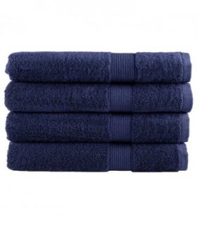 vidaXL Premium Sauna Towels "SOLUND" 4 pcs Navy Blue 80x200 cm 600 gsm — Size: 80 x 200 cm