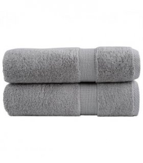 vidaXL Premium Hand Towels "SOLUND" 2 pcs Grey 50x100 cm 600 gsm — Size: 50 x 100 cm