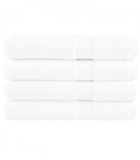 vidaXL Premium Sauna Towels "SOLUND" 4 pcs White 80x200 cm 600 gsm — Size: 80 x 200 cm