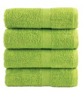 vidaXL Premium Wash Towels SOLUND 4 pcs Apple Green 30x30 cm 600 gsm — Size: 30 x 30 cm