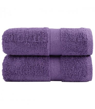 vidaXL Premium Guest Towels SOLUND 2 pcs Purple 30x50 cm 600 gsm — Size: 30 x 50 cm