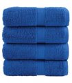 vidaXL Premium Guest Towels "SOLUND" 4 pcs Blue 30x50 cm 600 gsm — Size: 30 x 50 cm