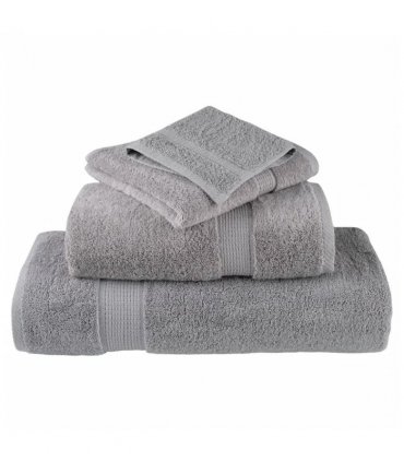 vidaXL 8 Piece Premium Towel Set SOLUND Grey 600 gsm