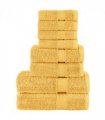 vidaXL 8 Piece Premium Towel Set SOLUND Gold 600 gsm