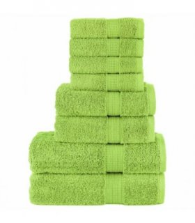 vidaXL 8 Piece Premium Towel Set SOLUND Apple Green 600 gsm