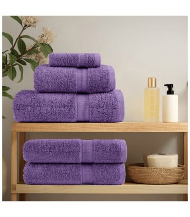 vidaXL 8 Piece Premium Towel Set SOLUND Purple 600 gsm