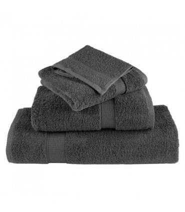 vidaXL Towel Set | Anthracite | 100% Ring-Spun Cotton | Guest, Hand, Shower