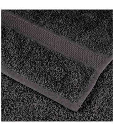 vidaXL Towel Set | Anthracite | 100% Ring-Spun Cotton | Guest, Hand, Shower