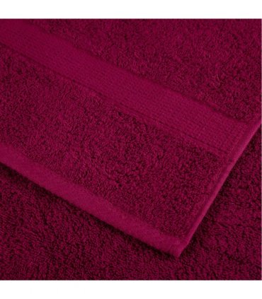vidaXL 6 Piece Premium Towel Set SOLUND Bordeaux 600 gsm