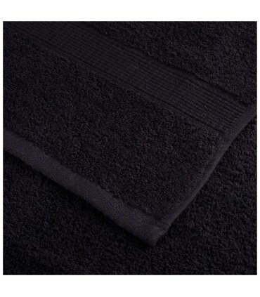 vidaXL 6 Piece Premium Towel Set SOLUND Black 600 gsm