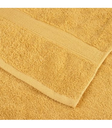 vidaXL 6 Piece Premium Towel Set SOLUND Gold 600 gsm