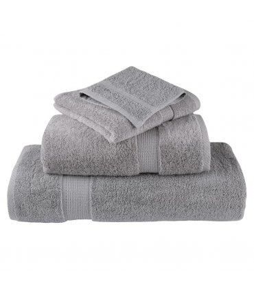 vidaXL 6 Piece Premium Towel Set SOLUND Grey 600 gsm