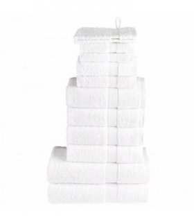 vidaXL 12 Piece Premium Towel Set SOLUND White 600 gsm