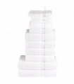 vidaXL 12 Piece Premium Towel Set SOLUND White 600 gsm