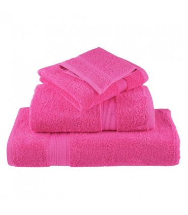 vidaXL 12 Piece Premium Towel Set SOLUND Pink 600 gsm