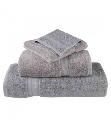 vidaXL 12 Piece Premium Towel Set SOLUND Grey 600 gsm