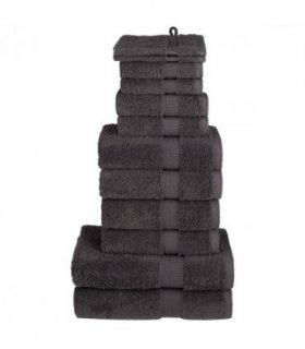 vidaXL 12 Piece Premium Towel Set SOLUND Anthracite 600 gsm