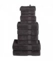 vidaXL 12 Piece Premium Towel Set SOLUND Anthracite 600 gsm