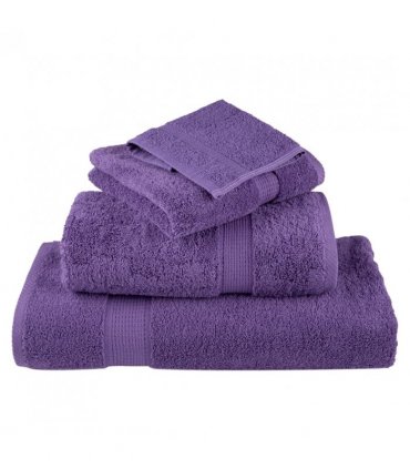 vidaXL 12 Piece Premium Towel Set SOLUND Purple 600 gsm