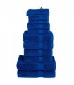 vidaXL 12 Piece Premium Towel Set SOLUND Blue 600 gsm