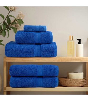 vidaXL 12 Piece Premium Towel Set SOLUND Blue 600 gsm