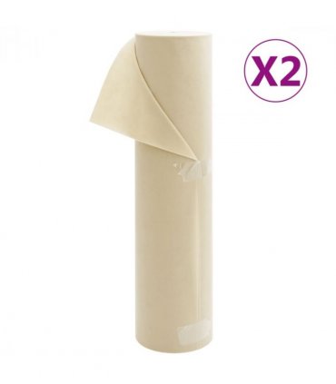 vidaXL Plant Fleece 2 Rolls 70 g/m² 50x1.6 m — Colour: Beige, Size: 50 x 1.6 m (70 g/m²)