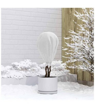 vidaXL Frost Protection Plant Fleece White 20 x 1.6 m Non-woven Fabric — Size: 20 x 1.6 m (50 g/m²)