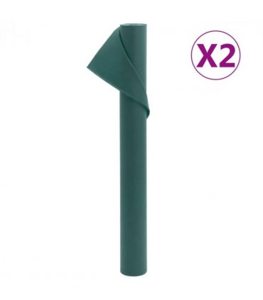 vidaXL Plant Fleece 2 Rolls 70 g/m² 10x1.6 m — Colour: Green, Size: 10 x 1.6 m (70 g/m²)