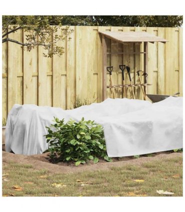 vidaXL Frost Protection Plant Fleece White 20 x 1.6 m Non-woven Fabric — Size: 20 x 1.6 m (70 g/m²)