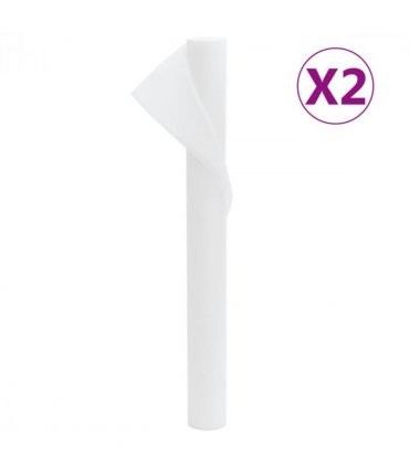 vidaXL Plant Fleece 2 Rolls 70 g/m² 10x1.6 m — Colour: White, Size: 10 x 1.6 m (70 g/m²)