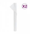 vidaXL Plant Fleece 2 Rolls 70 g/m² 10x1.6 m — Colour: White, Size: 10 x 1.6 m (70 g/m²)