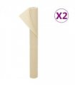vidaXL Plant Fleece 2 Rolls 70 g/m² 10x1.6 m — Colour: Beige, Size: 10 x 1.6 m (70 g/m²)