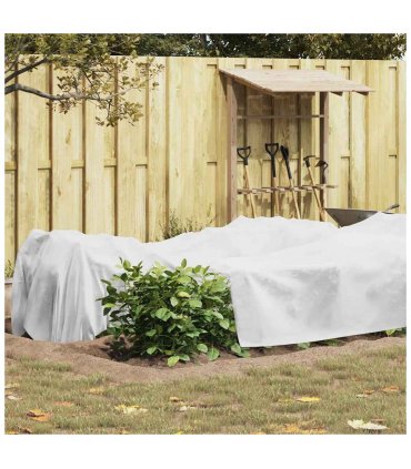 vidaXL Frost Protection Plant Fleece White 50 x 1.6 m Non-woven Fabric — Size: 50 x 1.6 m (50 g/m²)