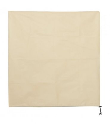 vidaXL Plant Fleece Covers with Drawstring 12 pcs 70 g/m² 0.8x0.8 m — Colour: beige, Size: 0.8 x 0.8 m
