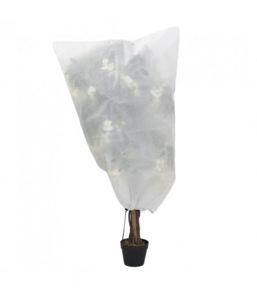vidaXL Plant Fleece Covers with Drawstring 4 pcs 70 g/m² 0.8x1.2 m — Colour: white, Size: 0.8 x 1.2 m