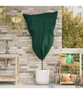 vidaXL Frost Protection Plant Fleece Covers 10 pcs Green 0.8 x 1.2 m
