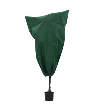 vidaXL Frost Protection Plant Fleece Covers 10 pcs Green 0.8 x 1.2 m