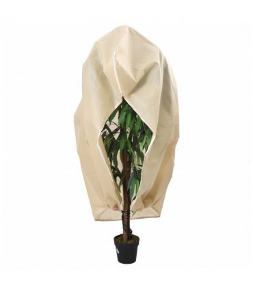 vidaXL Plant Fleece Covers with Zip 10 pcs 70 g/m² 3.14x2.5 m — Colour: beige, Size: 3.14 x 2.5 m