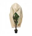 vidaXL Plant Fleece Cover with Zip 70 g/m² 2.36x2 m — Colour: beige, Size: 2.36 x 2 m