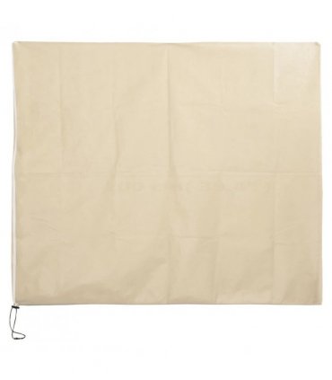 vidaXL Plant Fleece Cover with Zip 70 g/m² 2.36x2 m — Colour: beige, Size: 2.36 x 2 m