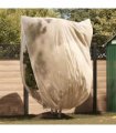 vidaXL Frost Protection Plant Fleece Covers Beige 2.4 x 2 m — Size: 2 x 2.4 m