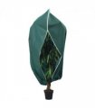 vidaXL Plant Fleece Cover with Zip 70 g/m² 2.36x2 m — Colour: green, Size: 2.36 x 2 m