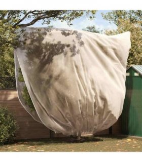 vidaXL Frost Protection Plant Fleece Covers 3 pcs Beige 3.5 x 3.93 m — Size: 3.93 x 3.5 m