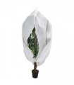 vidaXL Plant Fleece Cover with Zip 70 g/m² 3.14x2.5 m — Colour: white, Size: 3.14 x 2.5 m
