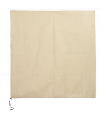 vidaXL Plant Fleece Covers with Zip 2 pcs 70 g/m² 1.55x1.55 m — Colour: beige, Size: 1.55 x 1.55 m